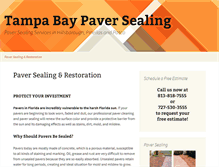 Tablet Screenshot of paverssealing.com